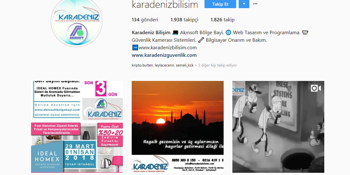 Karadeniz Bilisim – İnstagram Karadeniz Bilisim - İnstagram